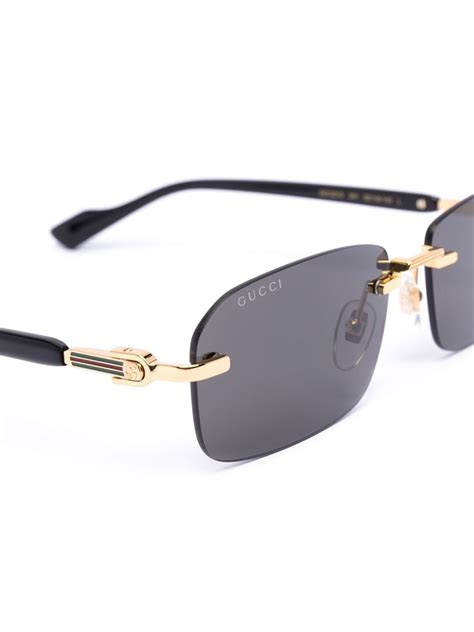 gucci rimless sunglasses white|are Gucci glasses unisex.